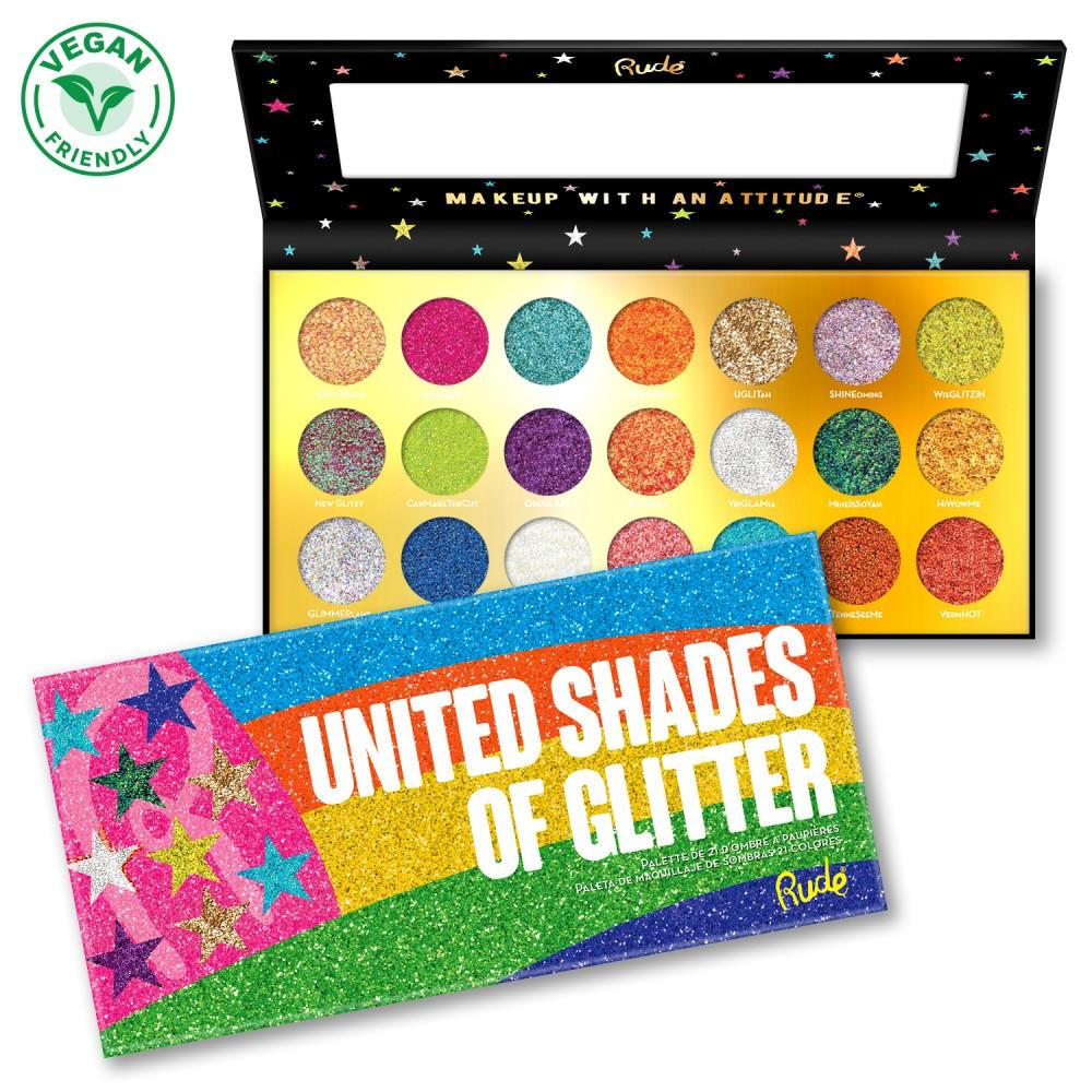 United Shades of Glitter 21 Pressed Glitter Palette